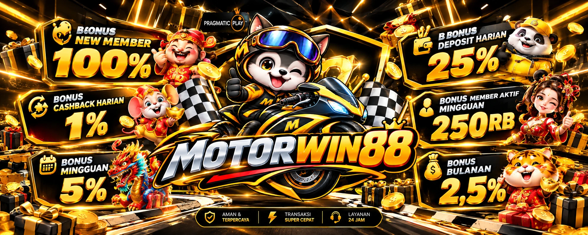 MOTORWIN88 dengan pilihan game slot dari provider terpercaya